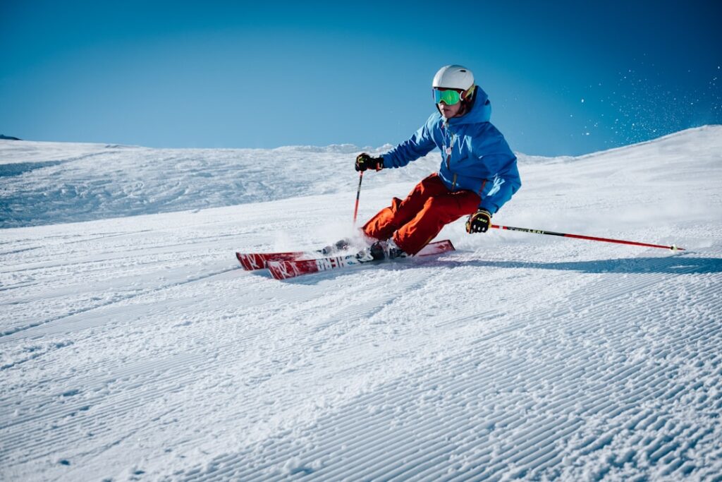 Vitesse moyenne en ski de descente